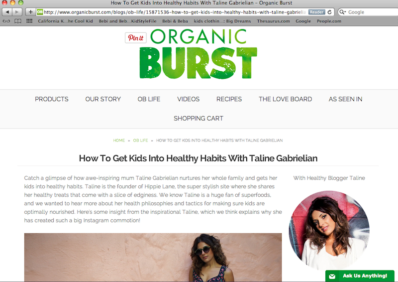 Organic Burst Feature