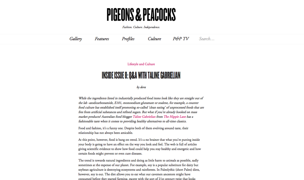 Pigeons and Peacocks