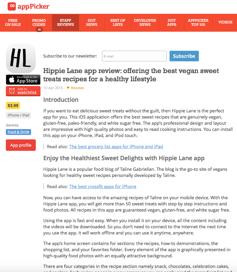 Hippie Lane App Review
