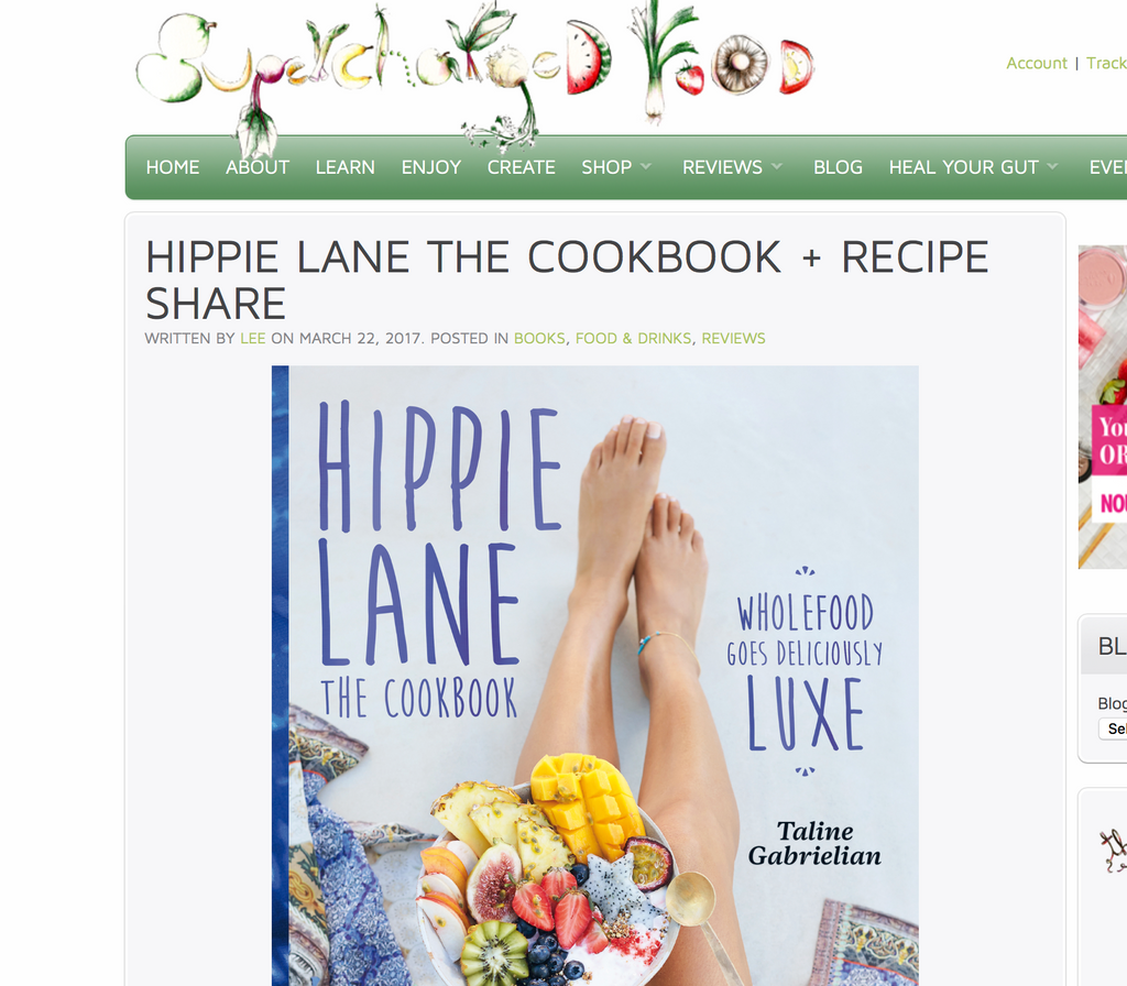 "Hippie Lane The Cookbook" Review by Lee Holmes